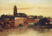 Gustave Courbet View of Frankfurt an Main oil